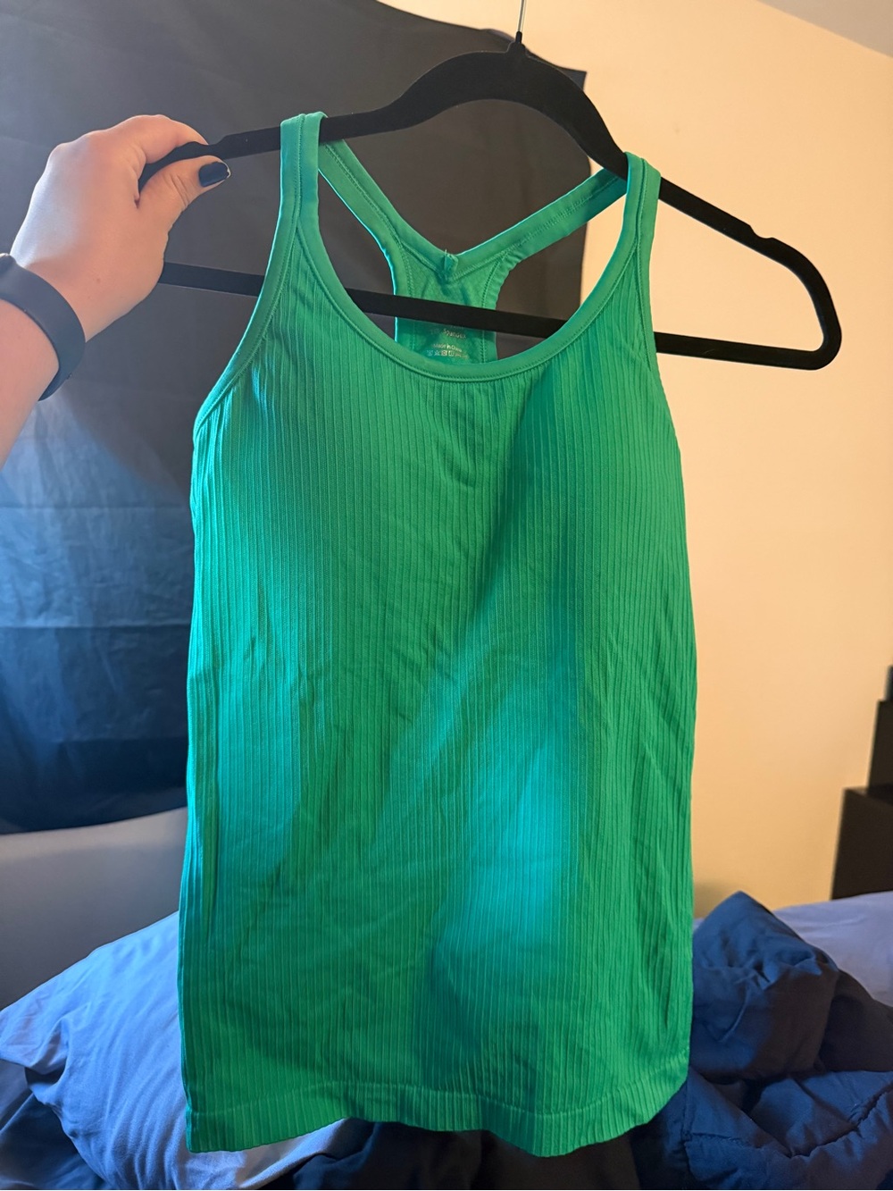 Ribbed Racerback Tank Top - Bright Green